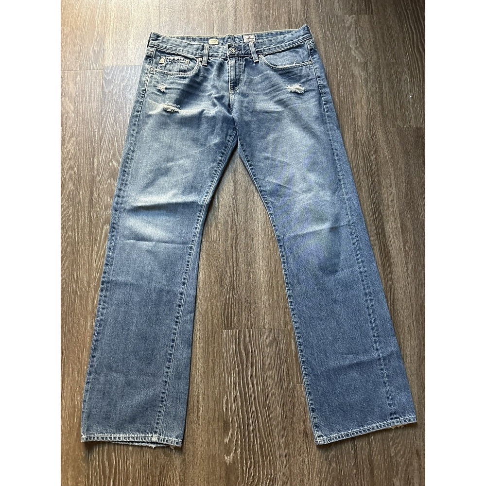 AG Adriano Goldschmied Jeans Womens 26R 29x33 Blue Tomboy Relaxed Straight Leg